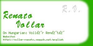 renato vollar business card